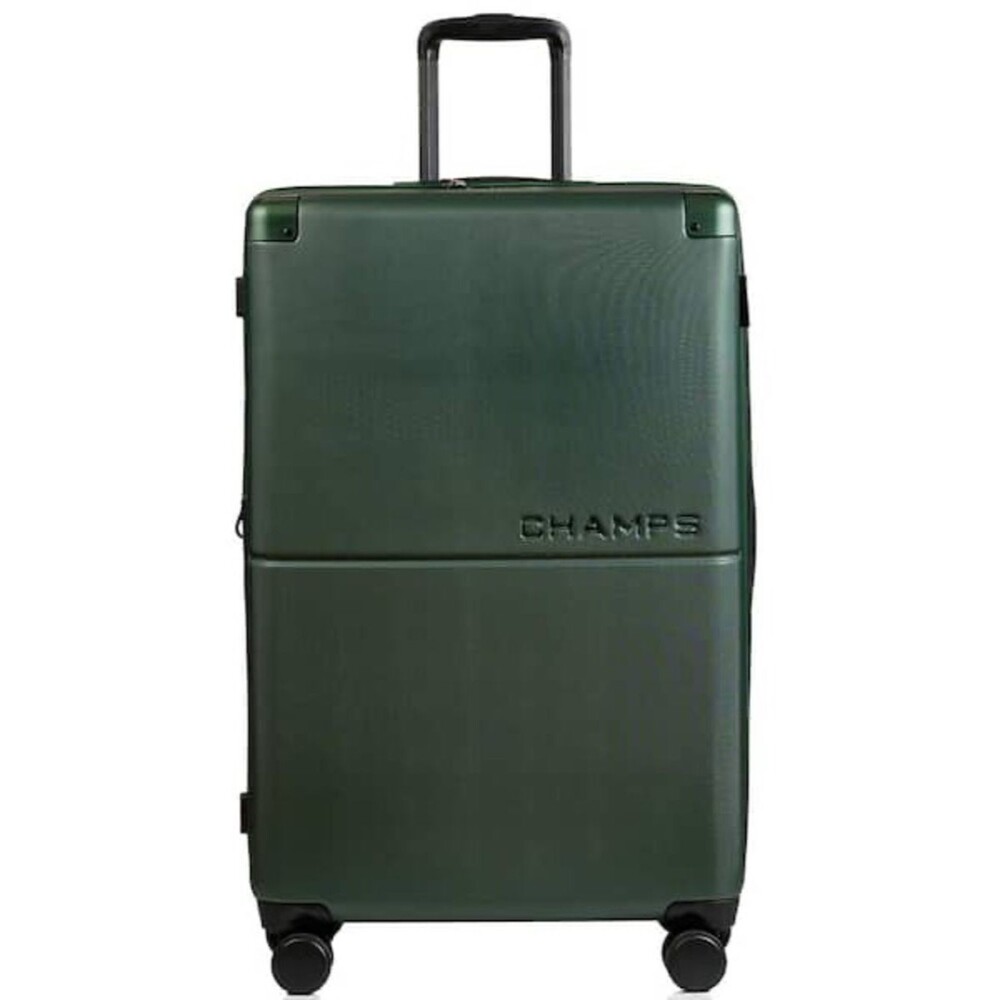 Champs Hardside Large Deep Green Earth  1Piece Polycarbonate Luggage, travel bag